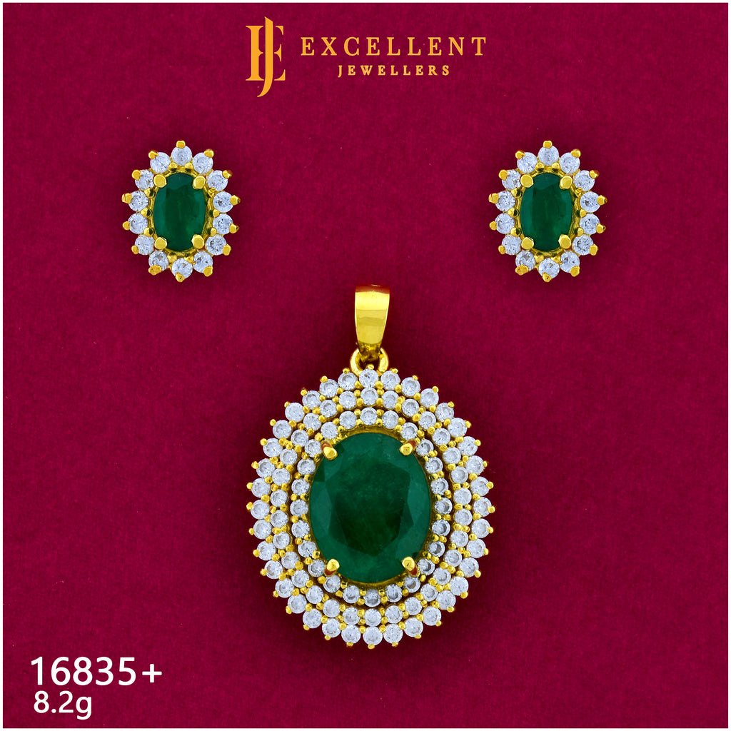 Pendant With Earring - 035