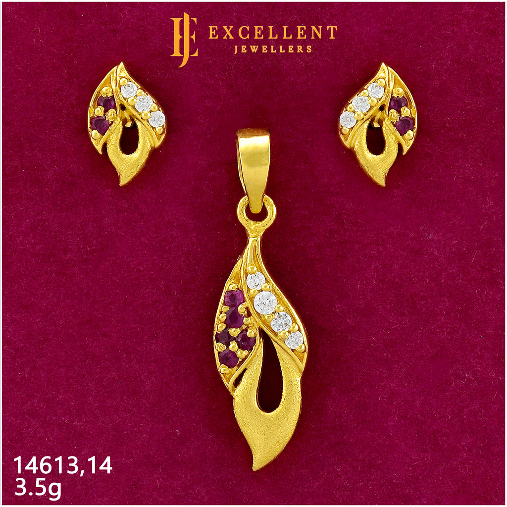 Pendant With Earring - 002