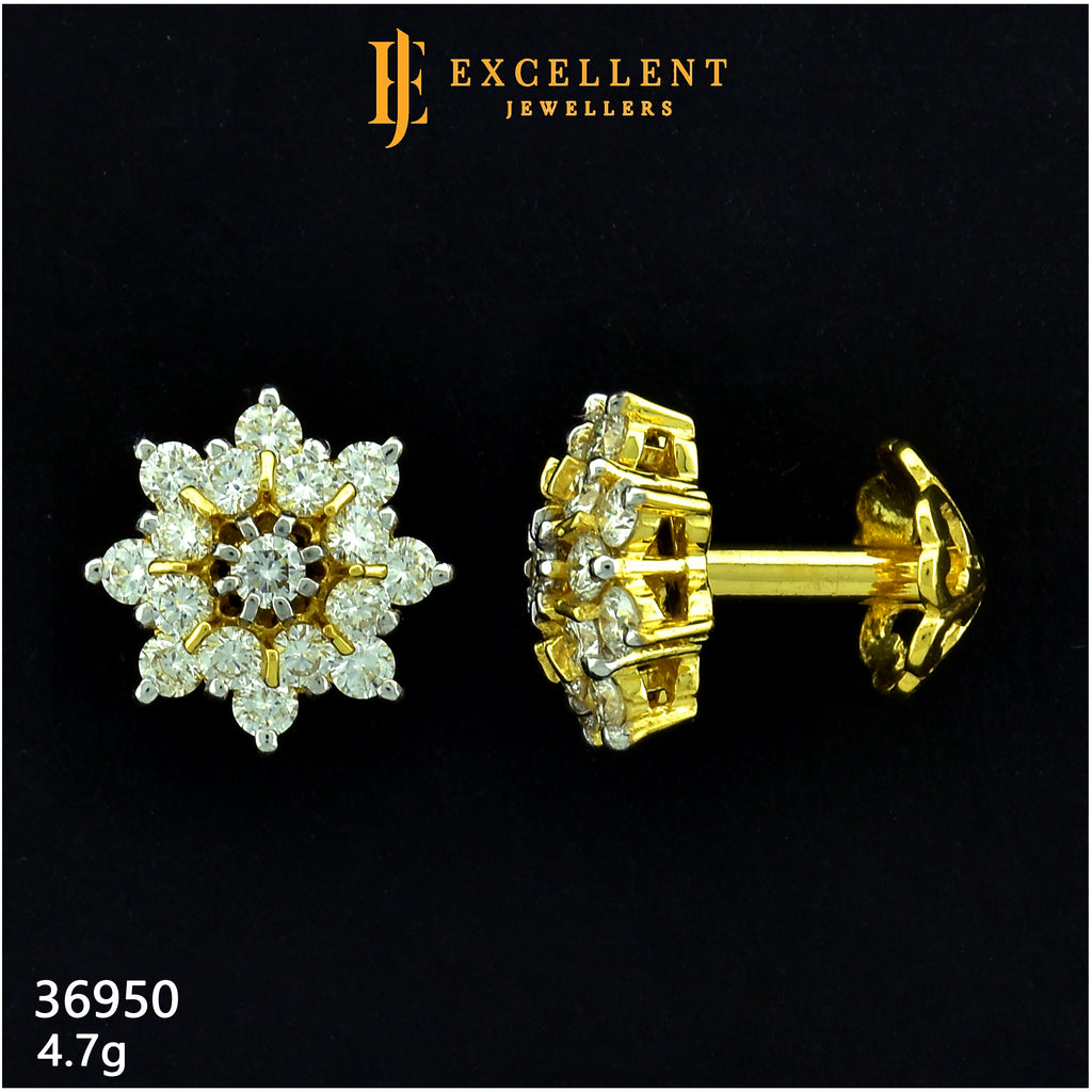 Diamond Earrings - 014