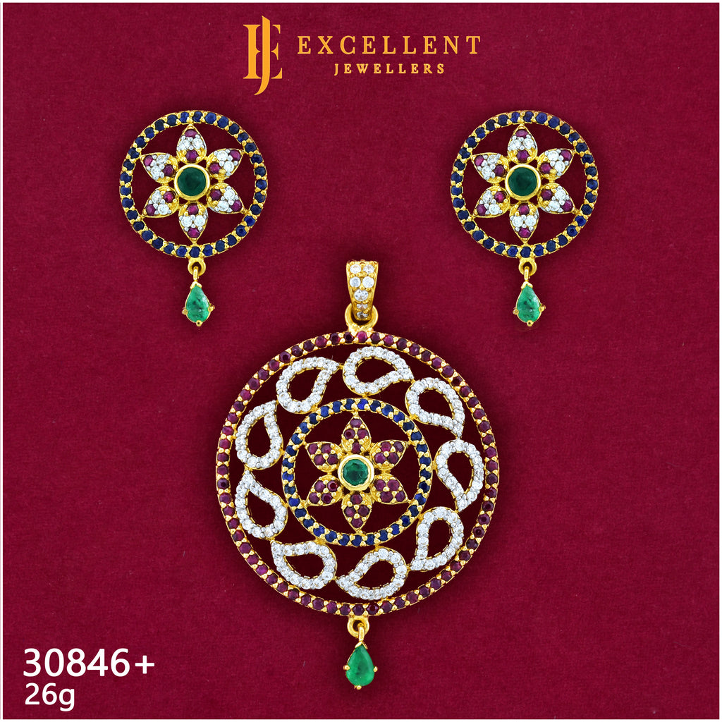 Pendant with Earring - 001