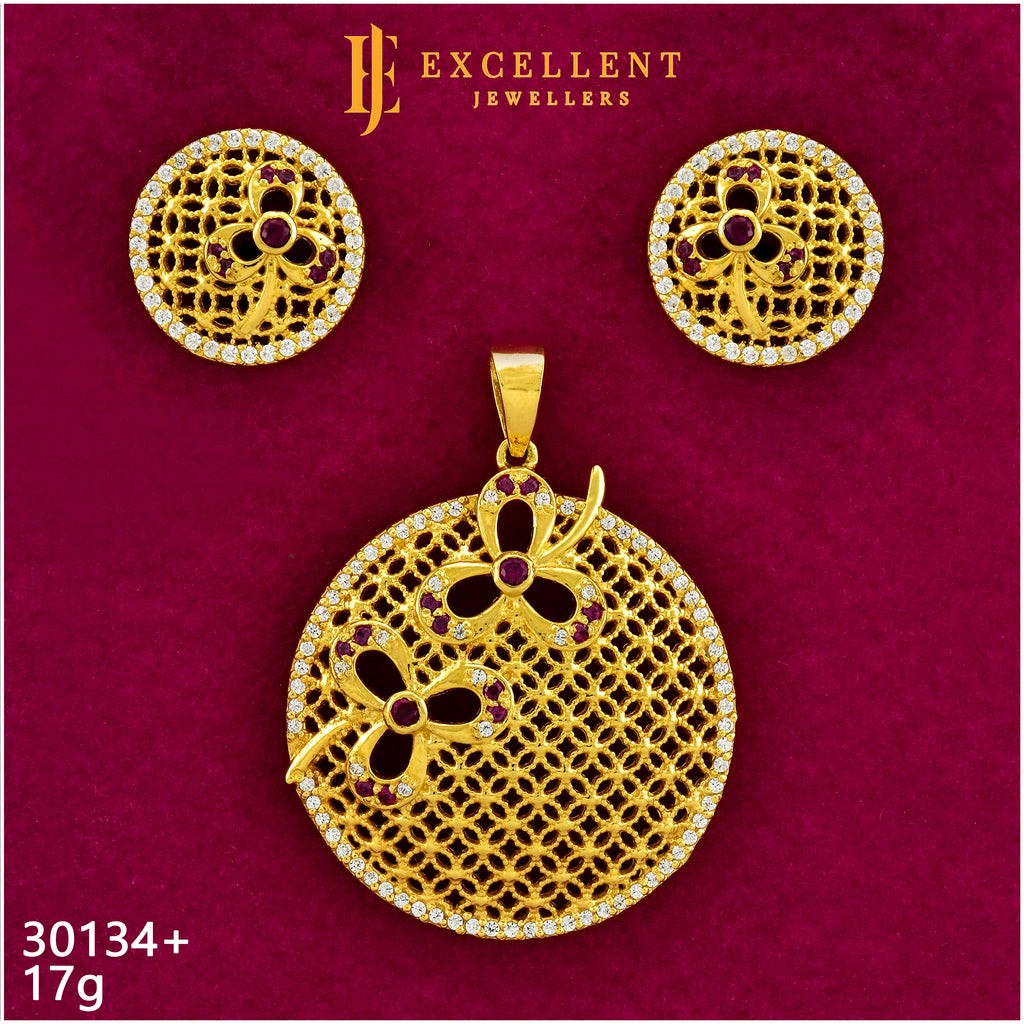 Pendant With Earring - 009