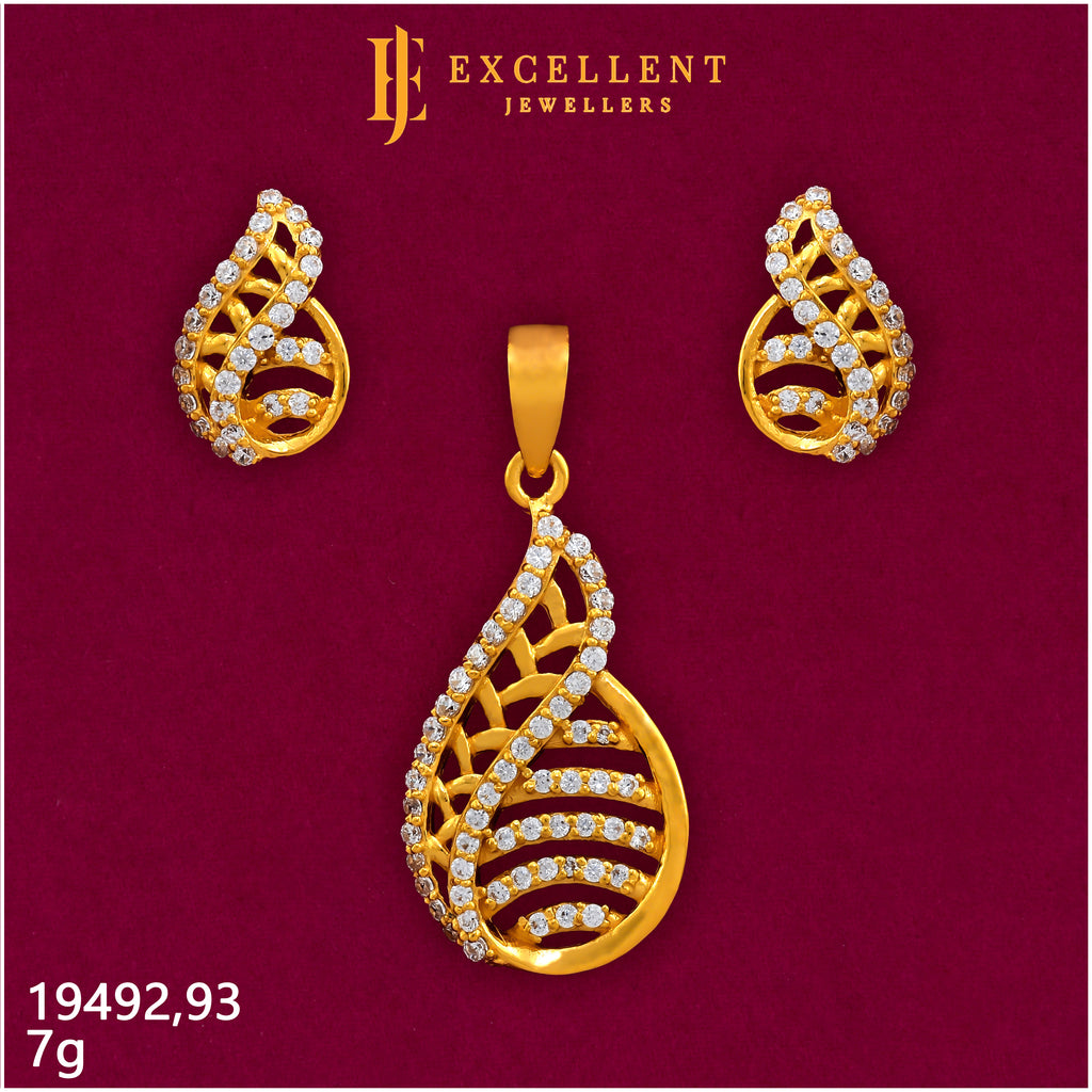 Pendant With Earring - 013