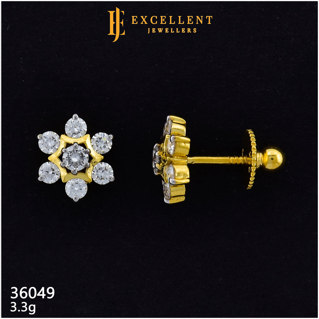 Diamond Earrings - 018