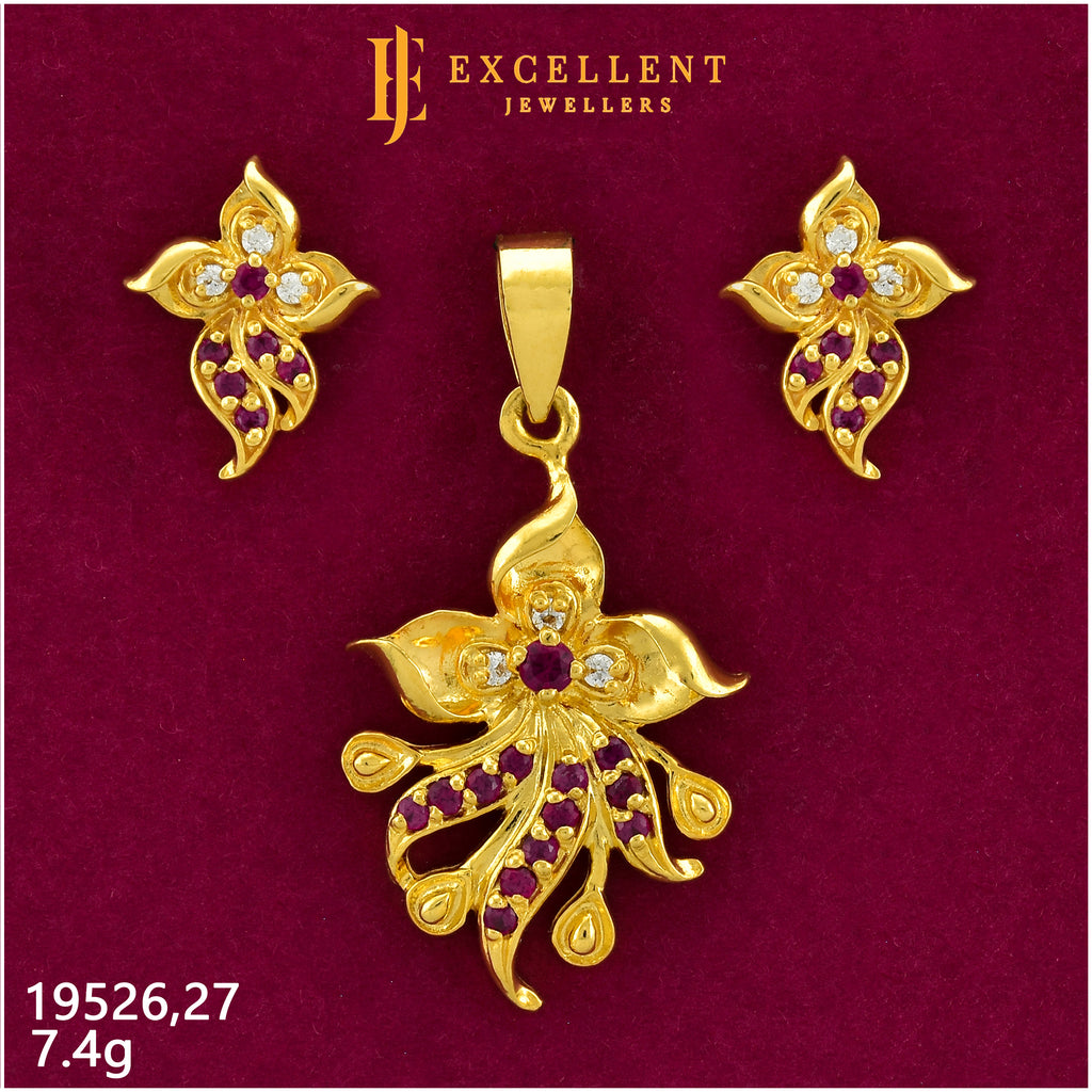 Pendant With Earring - 015