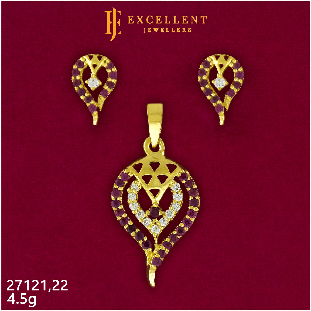 Pendant With Earring - 023