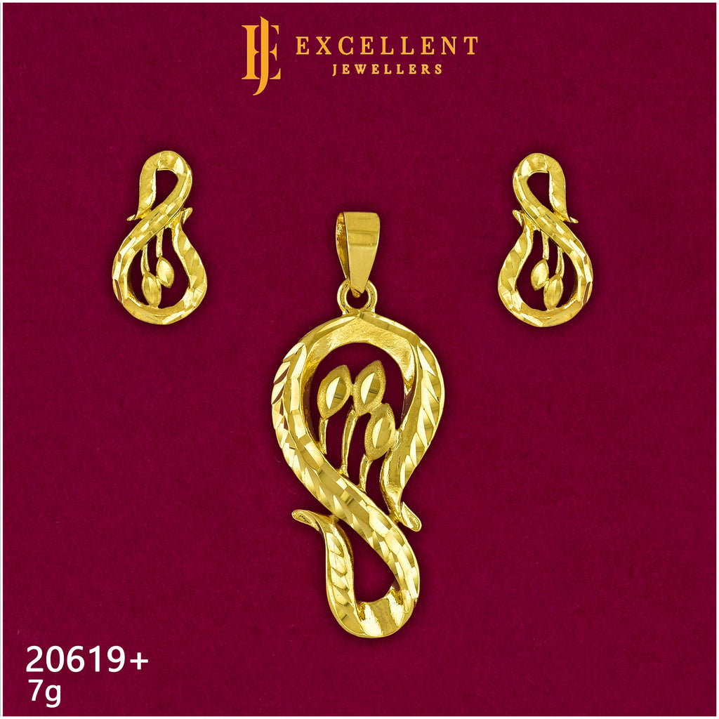 Pendant With Earring - 025